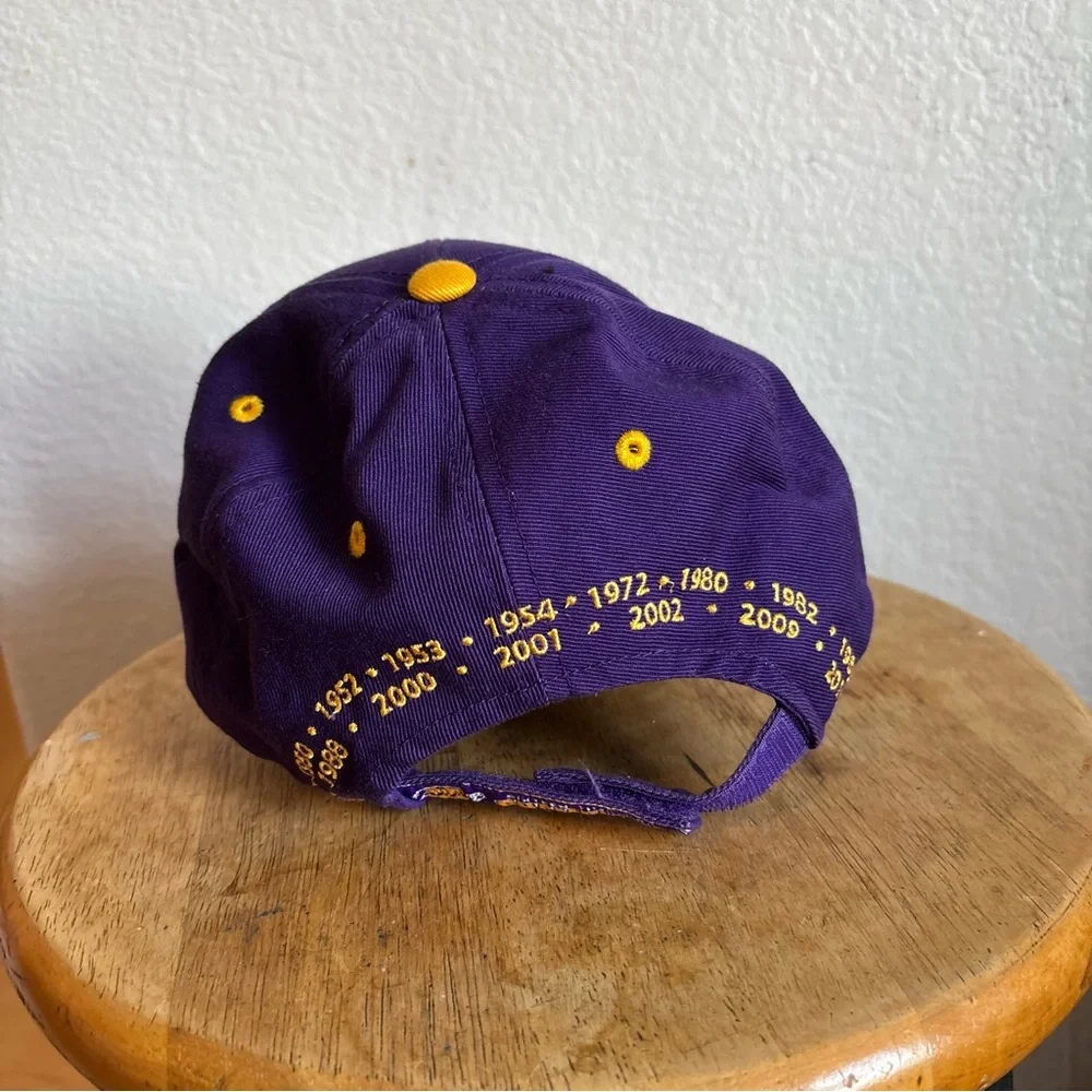 NBA Los Angeles Lakers Sixteen-Time Champions Purple Gold Cap One Size